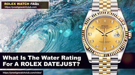 rolex datejust water resistance